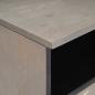 Preview: TV-Schränk Grau und Gold 80 x 33.5 x 46 cm Massivholz Mango