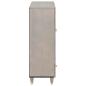 Preview: Hochboard Grau und Gold 60 x 33.5 x 100 cm Massivholz Mango