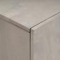 Preview: Hochboard Grau und Gold 60 x 33.5 x 100 cm Massivholz Mango