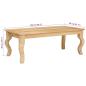 Preview: Couchtisch Braun 100 x 55 x 40 cm massives Mangoholz