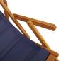 Preview: Klappstuhl mit Armlehnen Blaues Akazienholz & Textilene