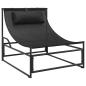 Preview: Gartenliege Anthrazit 87x74x73 cm Stahl und Textilene