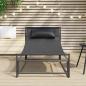Preview: Gartenliege Anthrazit 87x74x73 cm Stahl und Textilene