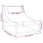 Preview: Gartenliege Anthrazit 87x74x73 cm Stahl und Textilene