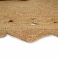 Preview: Teppich Beige 100 x 152 cm Jute