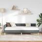 Preview: Eckbettgestell Dunkelgrau 80 x 200 cm Stoff und Werkstoffholz