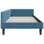 Preview: Eckbettgestell Blau 80 x 200 cm Samt und Engineered Holz