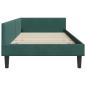 Preview: Eckbettgestell Dunkelgrün 90 x 190 cm Samt und Engineered Holz