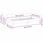 Preview: Eckbettgestell Rosa 90 x 200 cm Samt und Engineered Holz