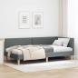 Preview: ARDEBO.de - Eckbettgestell Sonstiges mit Kopfteil Dunkelgrau 80 x 200 cm