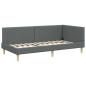 Preview: Eckbettgestell Sonstiges mit Kopfteil Dunkelgrau 80 x 200 cm