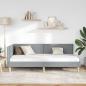 Preview: Eckbettgestell Hellgrau 90 cm x 190 cm Stoff und Sperrholz