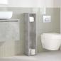 Preview: ARDEBO.de - Badezimmerschrank mit Rollenhalter Betongrau 20,5x20x90 cm