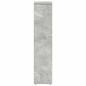 Preview: Badezimmerschrank mit Rollenhalter Betongrau 20,5x20x90 cm