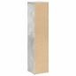 Preview: Badezimmerschrank mit Rollenhalter Betongrau 20,5x20x90 cm