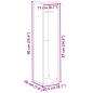 Preview: Badezimmerschrank mit Rollenhalter Grau Sonoma 20,5x20x90 cm