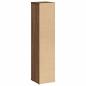 Preview: Badezimmerschrank mit Rollenhalter Braune Eiche 20,5x20x90 cm