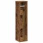 Preview: Badezimmerschrank mit Rollenhalter Altholz 20,5x20x90 cm