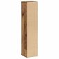 Preview: Badezimmerschrank mit Rollenhalter Altholz 20,5x20x90 cm