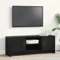 Preview: ARDEBO.de - TV-Schrank Eiche schwarz 102x30x37,5 cm Holzwerkstoff