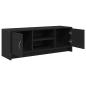 Preview: TV-Schrank Eiche schwarz 102x30x37,5 cm Holzwerkstoff
