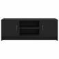 Preview: TV-Schrank Eiche schwarz 102x30x37,5 cm Holzwerkstoff