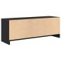 Preview: TV-Schrank Eiche schwarz 102x30x37,5 cm Holzwerkstoff