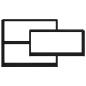 Preview: Wandregal Eiche Schwarz 104x20x58,5 cm Holzwerkstoff