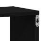 Preview: Wandregal Eiche Schwarz 104x20x58,5 cm Holzwerkstoff