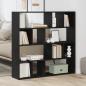 Preview: ARDEBO.de - Bücherschrank/Raumteiler Eiche schwarz 105x24x102 cm