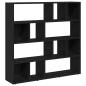 Preview: Bücherschrank/Raumteiler Eiche schwarz 105x24x102 cm