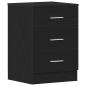 Preview: Nachttische 2 Stk. Schwarze Eiche 38x35x55 cm Holzwerkstoff