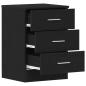 Preview: Nachttische 2 Stk. Schwarze Eiche 38x35x55 cm Holzwerkstoff