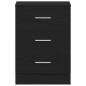 Preview: Nachttische 2 Stk. Schwarze Eiche 38x35x55 cm Holzwerkstoff