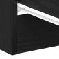 Preview: Nachttische 2 Stk. Schwarze Eiche 38x35x55 cm Holzwerkstoff