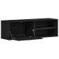 Preview: TV-Schrank Schwarze Eiche 120x34x37 cm Holzwerkstoff