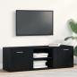 Preview: ARDEBO.de - TV-Schrank Schwarze Eiche 120x34x37 cm Holzwerkstoff