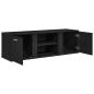 Preview: TV-Schrank Schwarze Eiche 120x34x37 cm Holzwerkstoff
