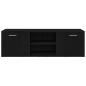 Preview: TV-Schrank Schwarze Eiche 120x34x37 cm Holzwerkstoff