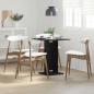 Preview: ARDEBO.de - Bistrotisch Schwarze Eiche 60x60x75 cm Holzwerkstoff