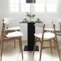 Preview: Bistrotisch Schwarze Eiche 60x60x75 cm Holzwerkstoff