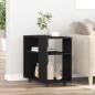Preview: ARDEBO.de - Beistelltisch Schwarze Eiche 70x35x60 cm Holzwerkstoff