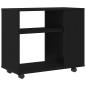Preview: Beistelltisch Schwarze Eiche 70x35x60 cm Holzwerkstoff