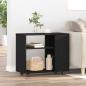 Preview: Beistelltisch Schwarze Eiche 70x35x60 cm Holzwerkstoff