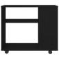 Preview: Beistelltisch Schwarze Eiche 70x35x60 cm Holzwerkstoff