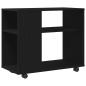 Preview: Beistelltisch Schwarze Eiche 70x35x60 cm Holzwerkstoff