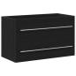 Preview: Waschbeckenunterschrank Eiche schwarz 80x38,5x48 cm Holzwerkstoff