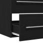 Preview: Waschbeckenunterschrank Eiche schwarz 80x38,5x48 cm Holzwerkstoff