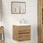 Preview: ARDEBO.de - Waschbeckenunterschrank Artisan Oak 41x38,5x45 cm Holzwerkstoff