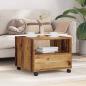 Preview: ARDEBO.de - Couchtisch with Drawer Altholz 55 x 55 x 45 cm Holzwerkstoff